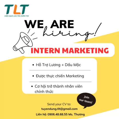 📍 TUYỂN DỤNG  - INTERN MARKETING  📍