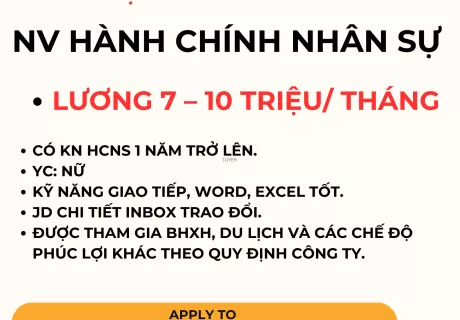 NHÂN VIÊN HÀNH CHÍNH NHÂN SỰ