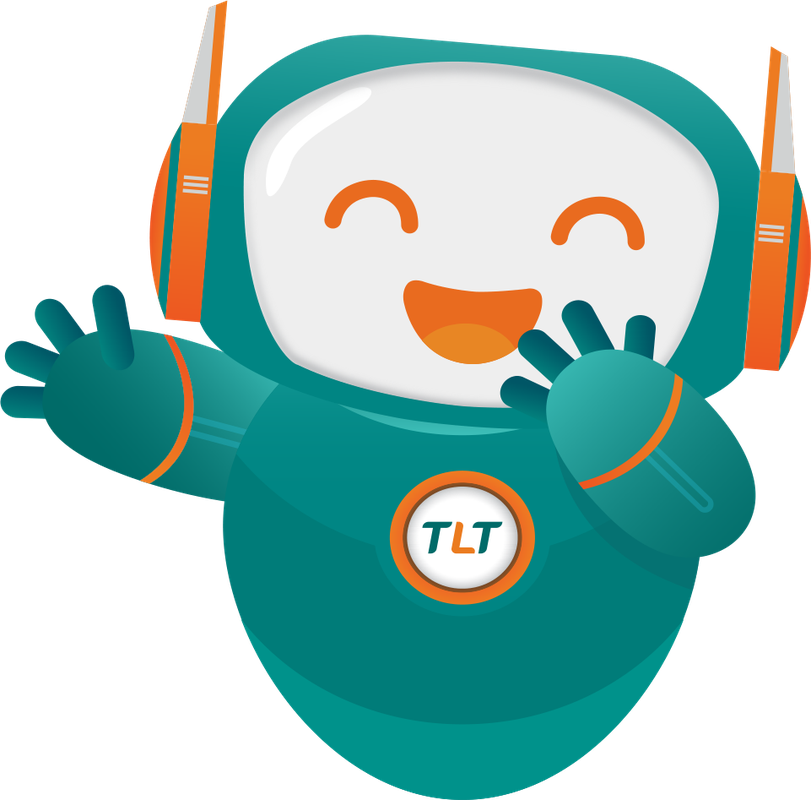 Mascot TLT đang vẫy tay